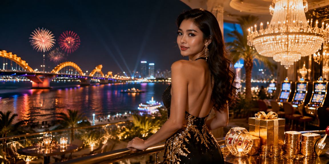 Người chơi slot game trên bãi biển Đà Nẵng – trải nghiệm mobile casino ngoài trời